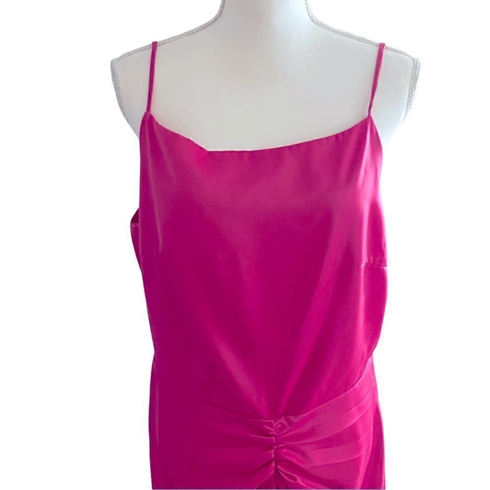 Elle Zeitoune Pink Silk Like Slip Gown Size XL